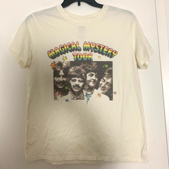 Vintage The Beatles Magical Mystery Tour Tee Top T-shirt Large - Picture 1 of 9